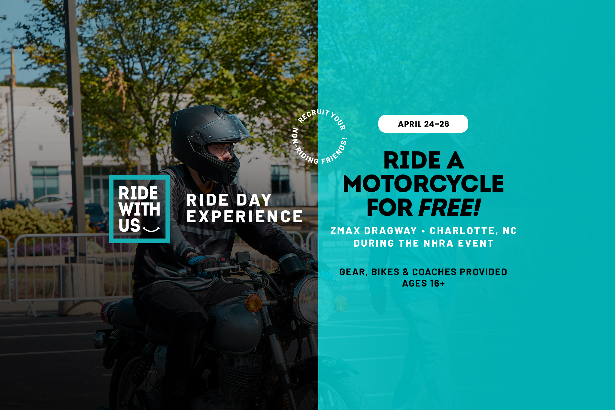 Ride With Us Ride Day Experience – NHRA