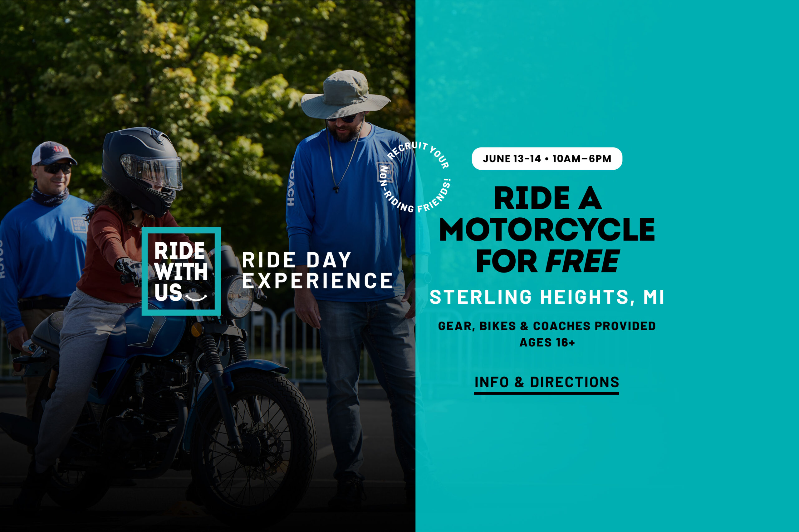 Ride With Us Ride Day Experience - Sterling Heights